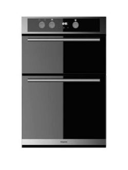 Hotpoint Dd2844Cix 60Cm Electric Built In Double Oven- Stainless Steel/Black